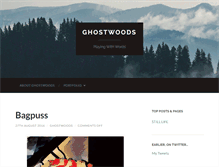 Tablet Screenshot of ghostwoods.com